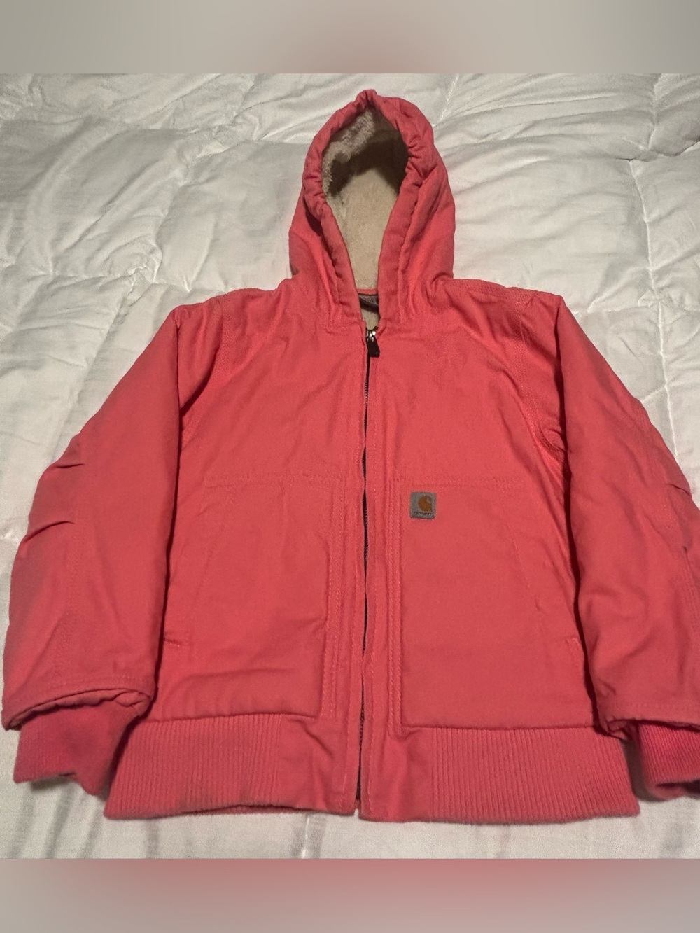 Carhartt Pink Sherpa Lined Coat Size XXS (4-5)